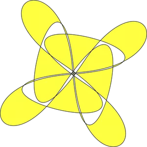 Yellow pattern vector image