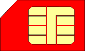 SIM tarjeta vector de la imagen