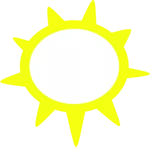 Cuaca cerah simbol vektor gambar