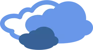 Tunga moln väder symbol vektorbild