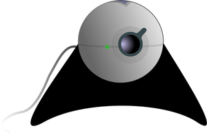 Vector clip art of a webcam