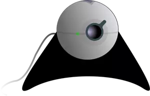 Image clipart vectoriel d'une webcam