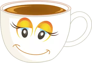Zâmbind ceaşcă de cafea