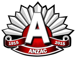 ANZAC röda logotyp