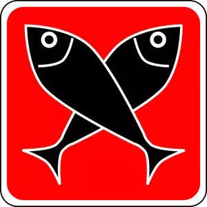 Apostel Andrew fisk symbol vektor illustration