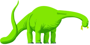 Vector image of dino looking right