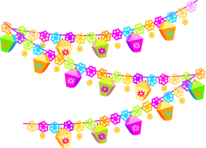 Immagine vettoriale colorata decorazione festiva