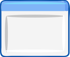 Immagine di vettore icona finestra computer
