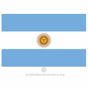 Bendera Argentina vektor