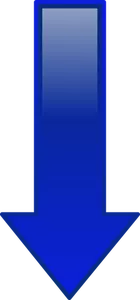 Vektortegning enkel blå nedlasting-ikonet