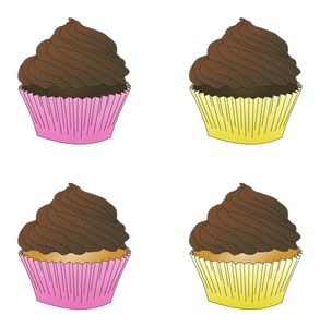 Chocolat cupcakes givrés
