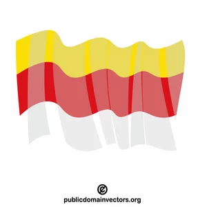 Wehende Flagge von Kärnten