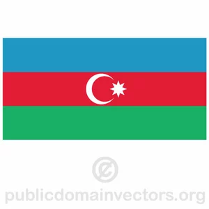 Vector bandera de Azerbaiyán