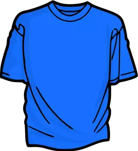 Niebieski t-shirt wektor clipart