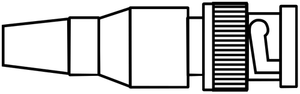 Immagine vettoriale connettore maschio BNC