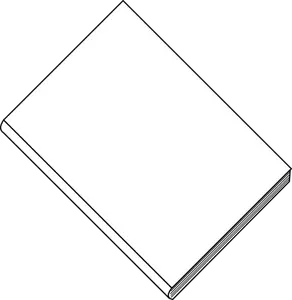 Blank white book