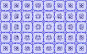 Patrón de fondo con flores de color azul vector imagen