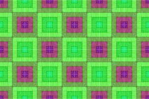 Patroon van de achtergrond met paarse en groene tegels