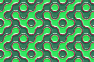 grønn slime bobler mønster