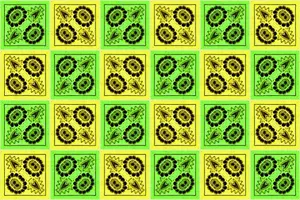 Bakgrunnsmønster i gult og grønt