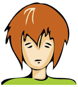 Emo boy avatarbild vektor