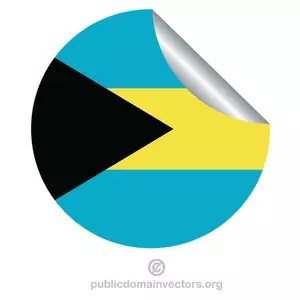 Bendera Bahama stiker 2