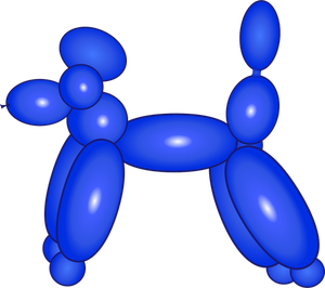 Balon câine vector imagine