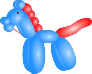 Balloon horse vector image
