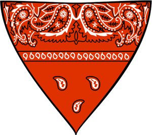 Rød bandana vektor image