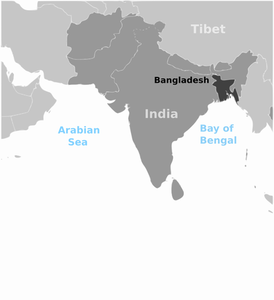 Bangladesh locatie vector