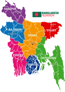 Bangladeshin kartta