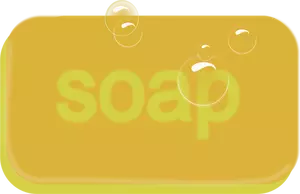 Bar gult såpe vektor image