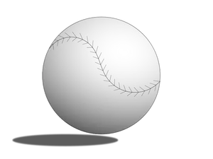Baseball ballen vector illustrasjon