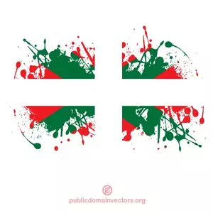 Geschilderde vlag van Baskenland