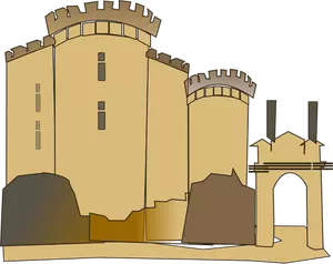 Vector clip rat of Bastille castle