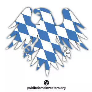 Bandera de Baviera con cresta