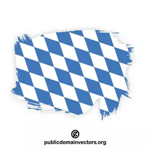 Pintada bandera de Baviera