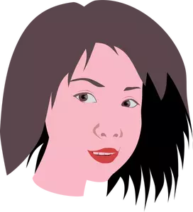 Asiatiske kvinnens ansikt