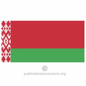 Flaga wektor Białorusi