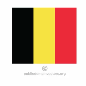 Bandiera belga vettoriale