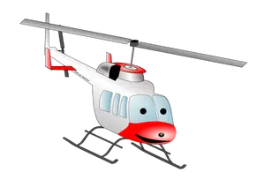 Kartun helikopter