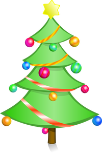Arte vectorial de árbol de Navidad
