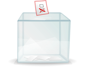 Volební urna Vektor Klipart