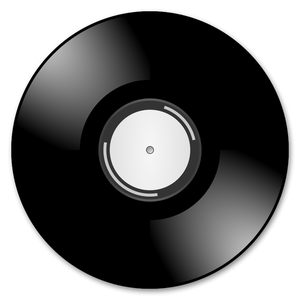 Ilustración vectorial del disco de vinilo