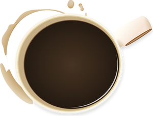 Kaffekopp och fläcken vektor illustration
