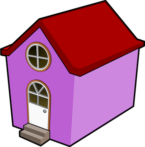 Simple Cartoon House Clip Art at  - vector clip art online,  royalty free & public domain