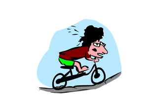 Vettore motociclista Cartoon