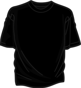 Svart t-shirt vektor illustration
