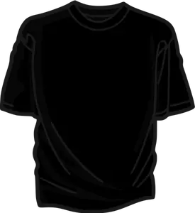 Nero illustrazione vettoriale t-shirt