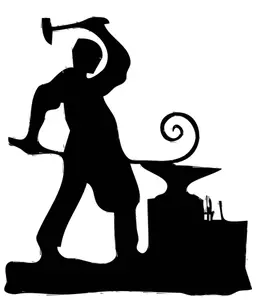 Blacksmith silhouette